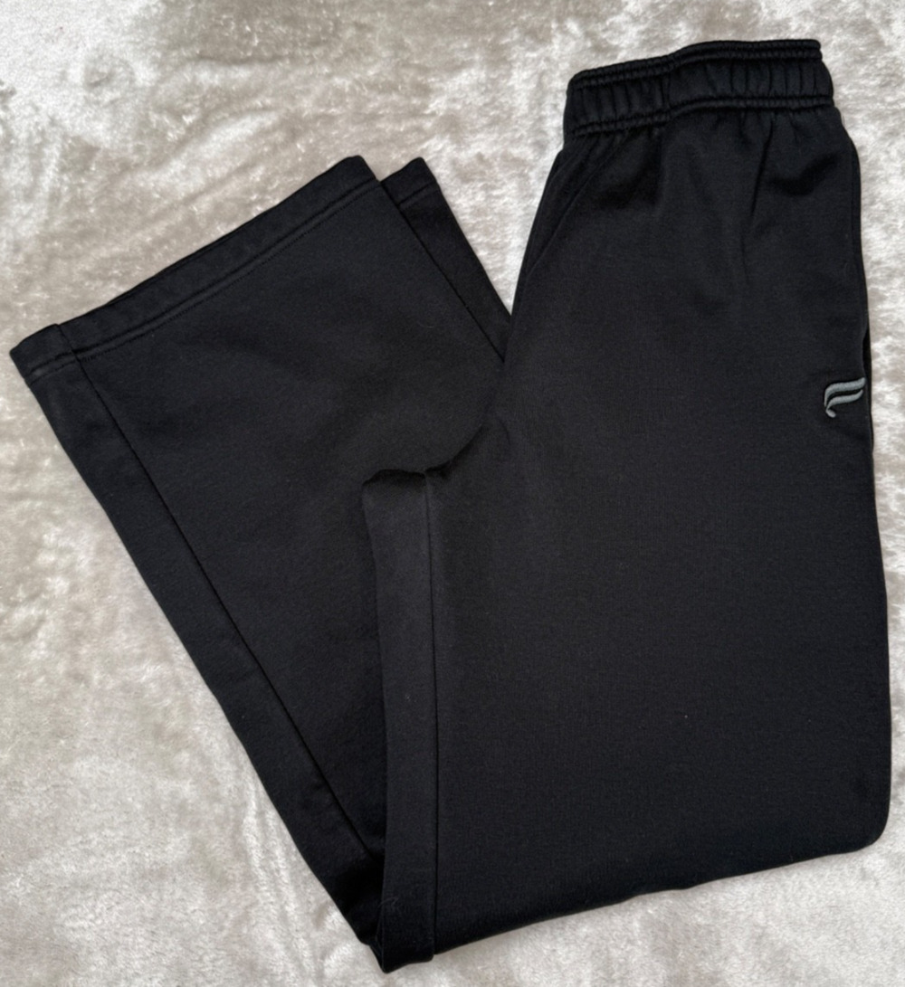 Fabletics Black Cozy Fleece Straight Leg Sweatpants Womens Size M